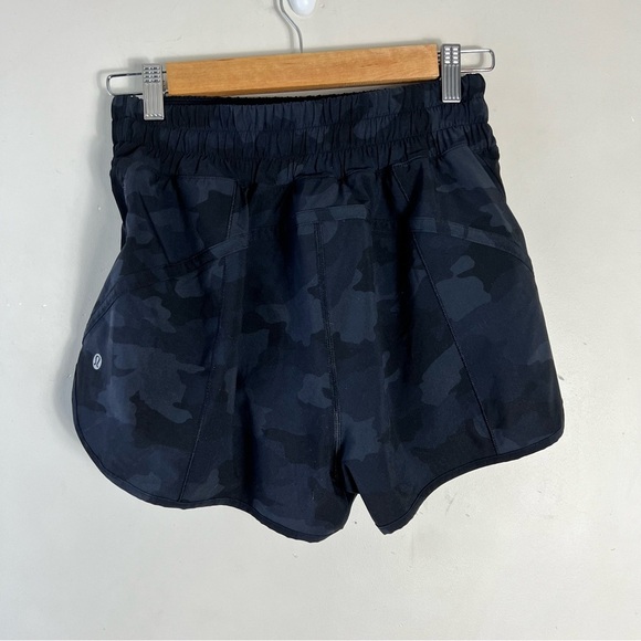 Lululemon Track That Shorts Womens 6 Deep Coal Camo 3" High Rise Heritage 365 - Picture 4 of 11